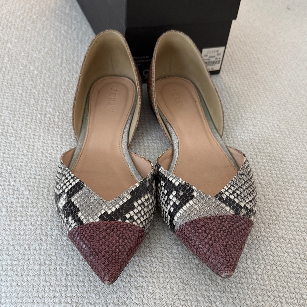 Sadie Flats in Snakeskin-Women's Shoes - Picture 2 of 4